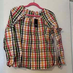 Crown & Ivy Multicolor Plaid Blouse